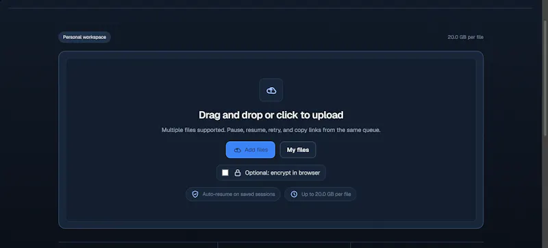 StashMyFile screenshot 1