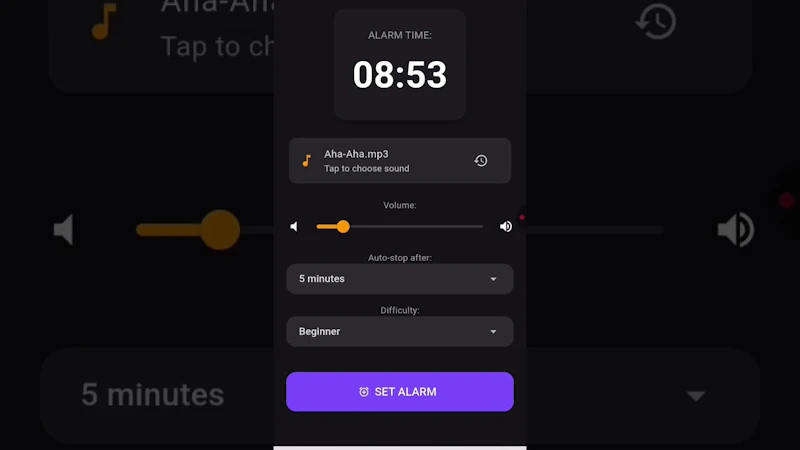 Math Alarm - Solve to Wake Up screenshot 1 (video preview)