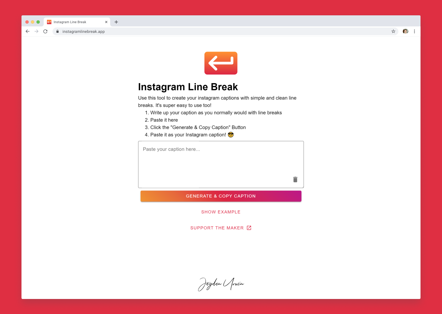 Instagram Line Break gallery image