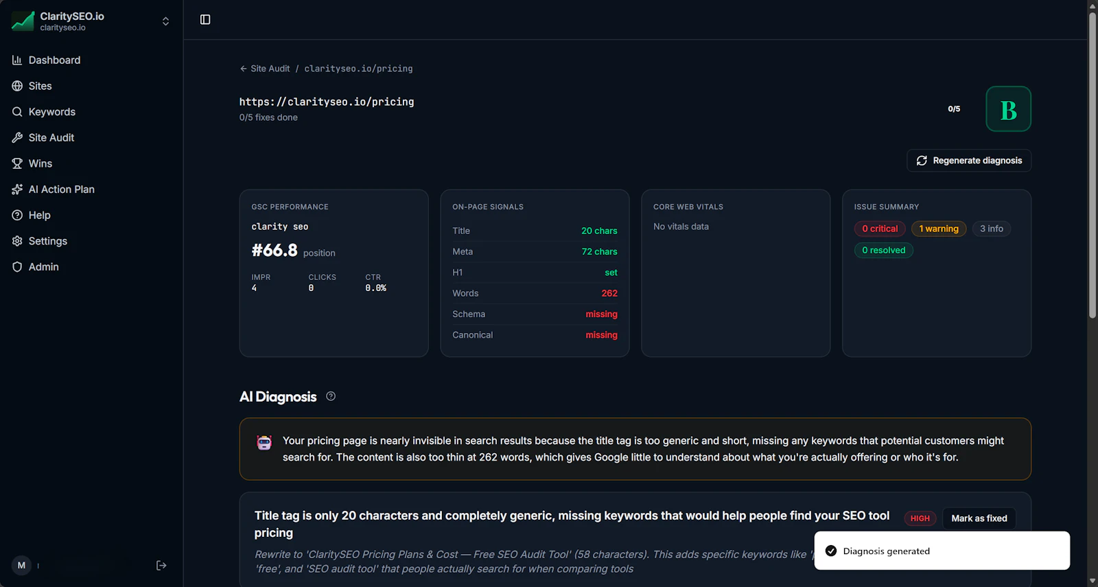 ClaritySEO screenshot 3