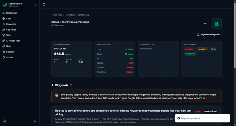 ClaritySEO screenshot 3