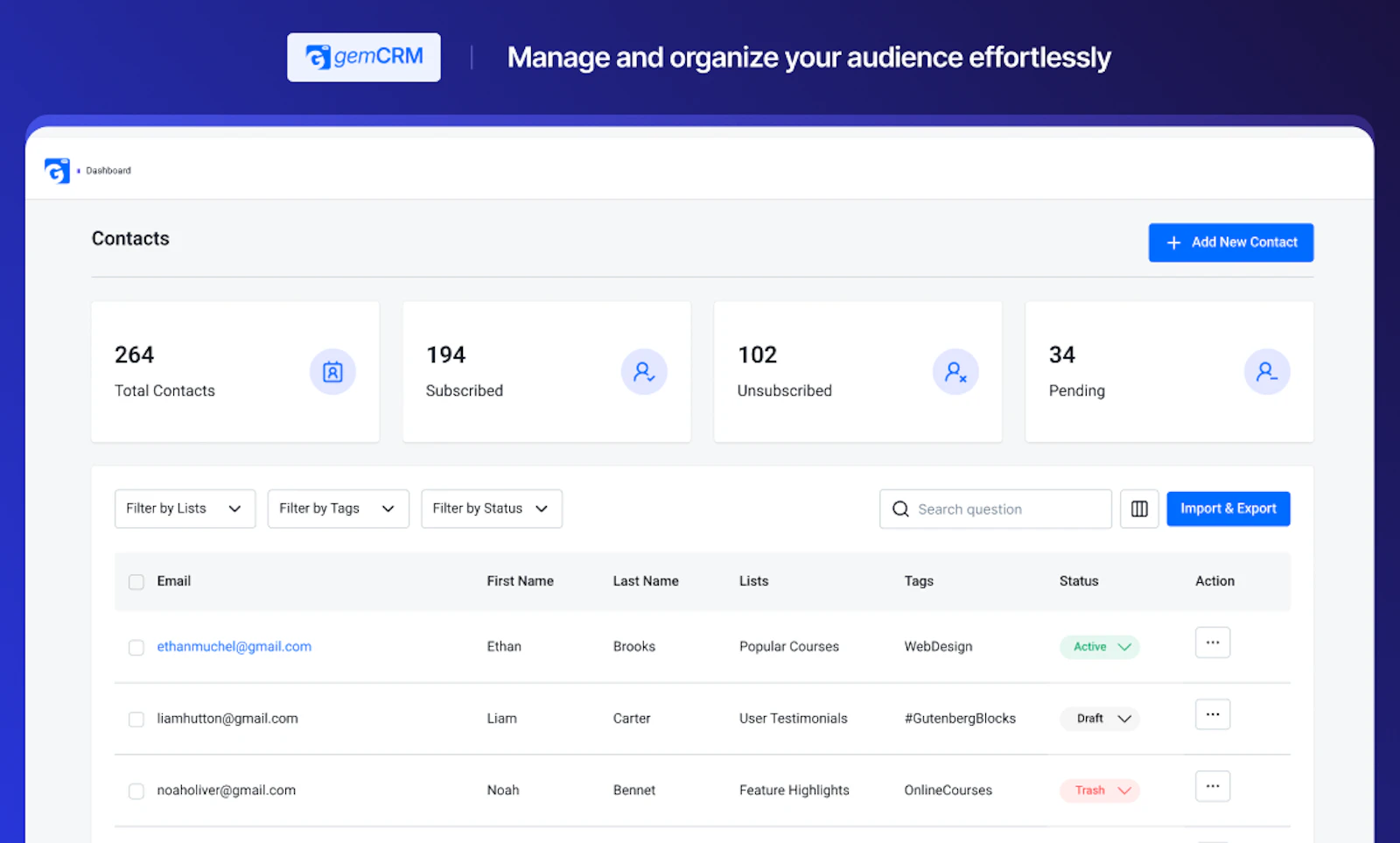 GemCRM screenshot 3