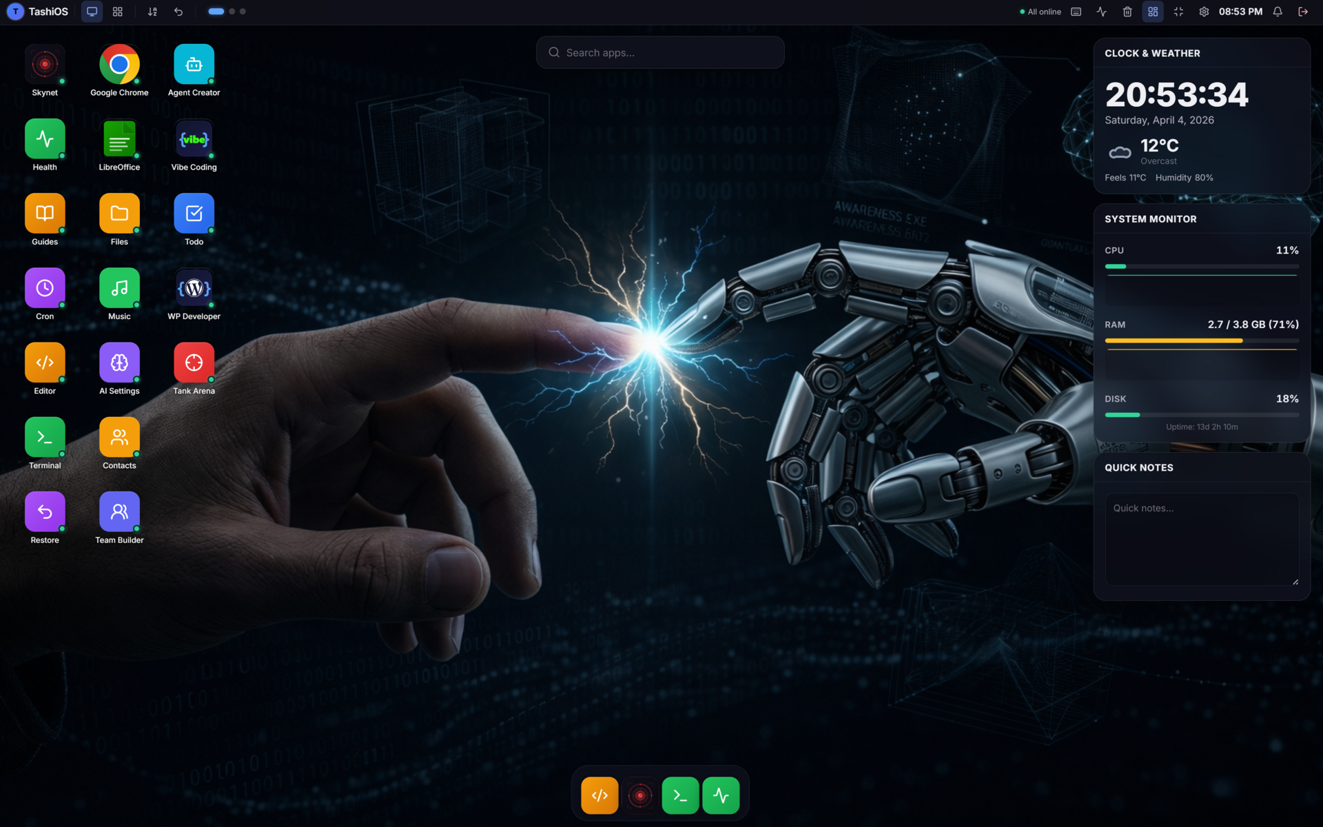 TashiOS gallery image