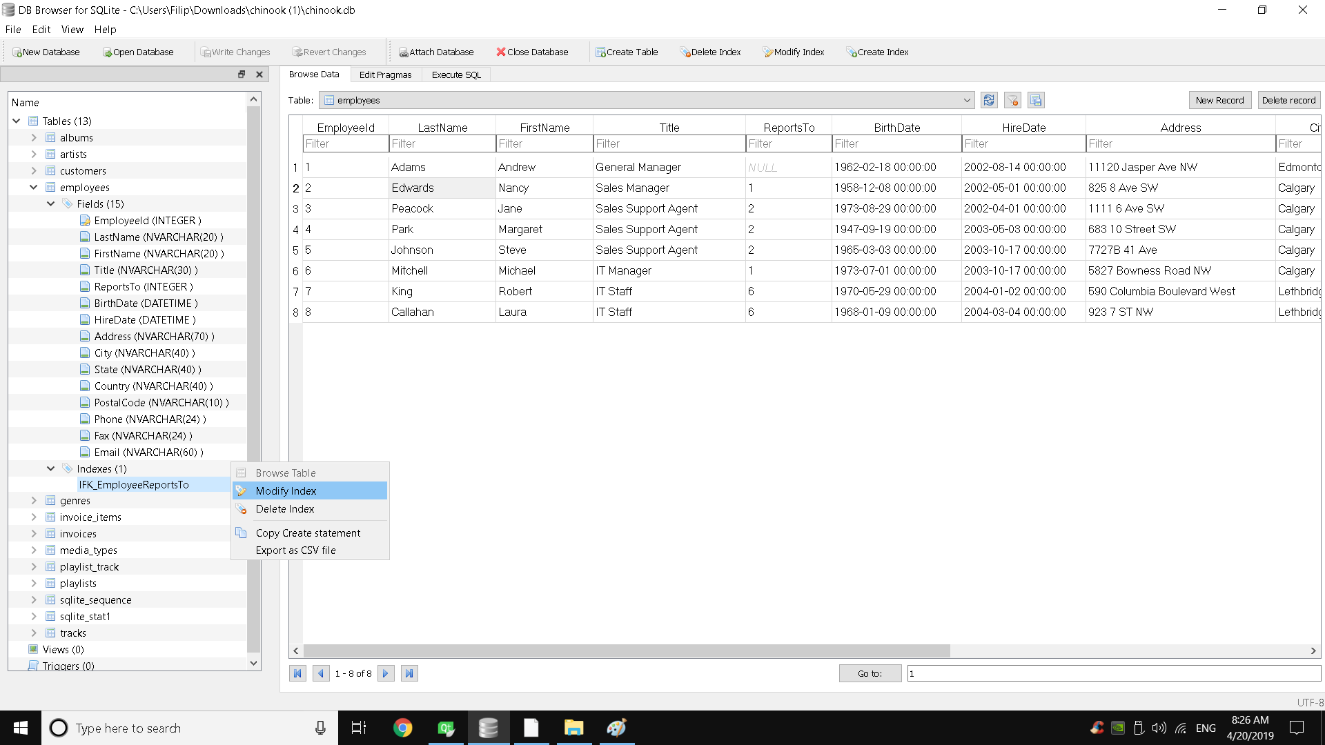 SQLite için yeni tarayıcı - Sqlite medya 4