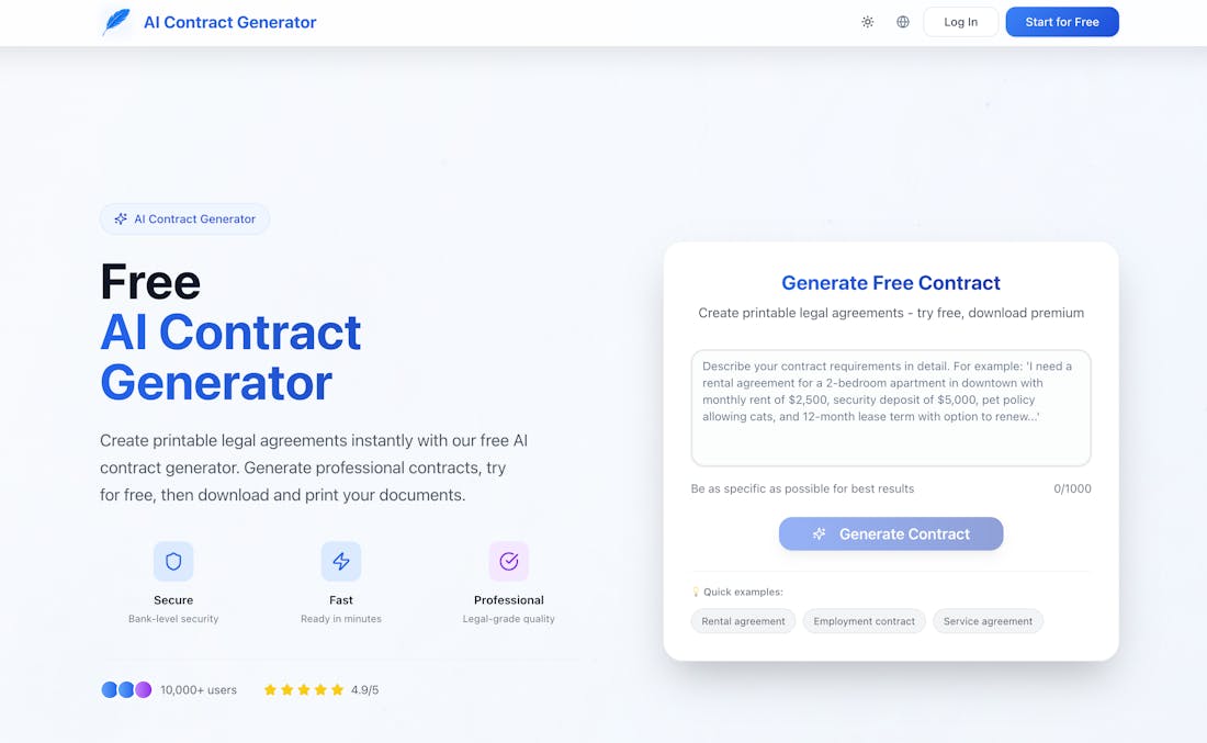 AI Contract Generator