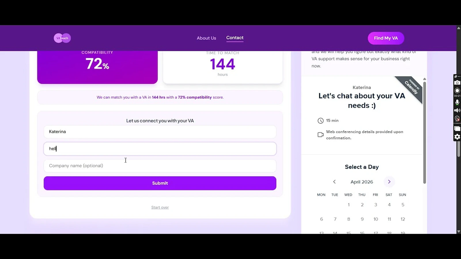 VAreach screenshot 1 (video preview)