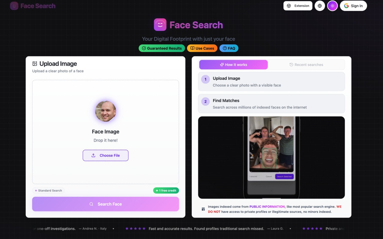 Face Search gallery image