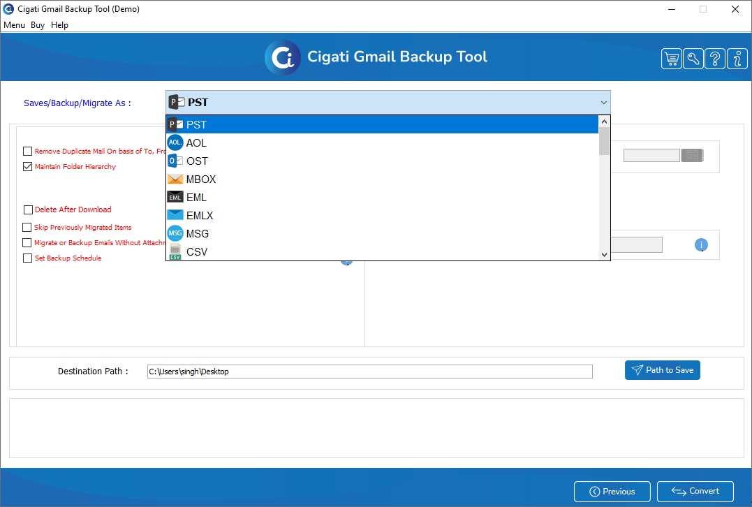 Gmail Backup Software - A comprehensive solution to backup all the Gmail items. media 4