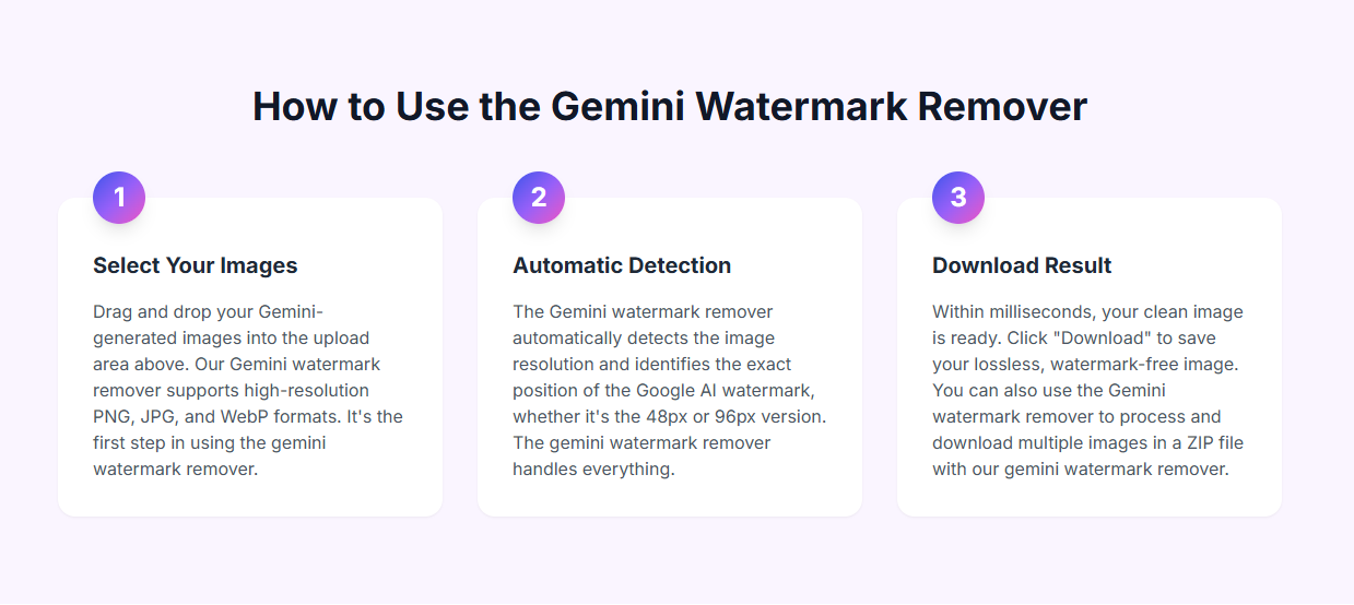 Free gemini watermark remover gallery image