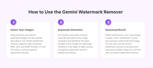 Free gemini watermark remover gallery image