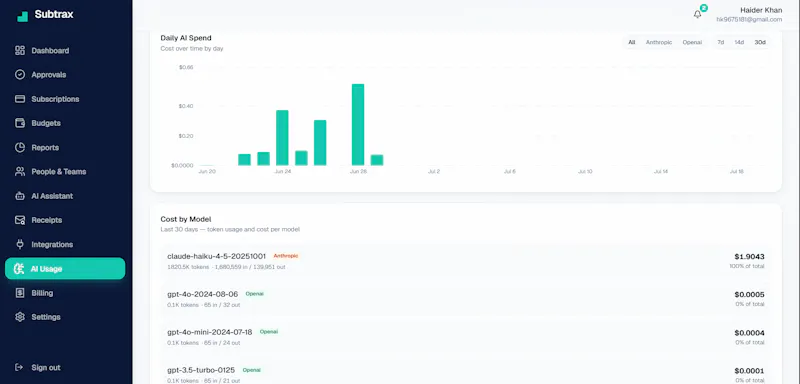 Subtrax screenshot 1