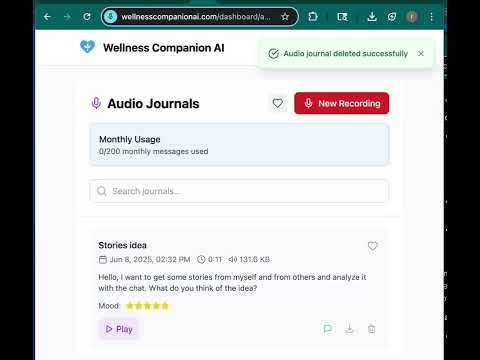 Wellness Companion AI gallery image