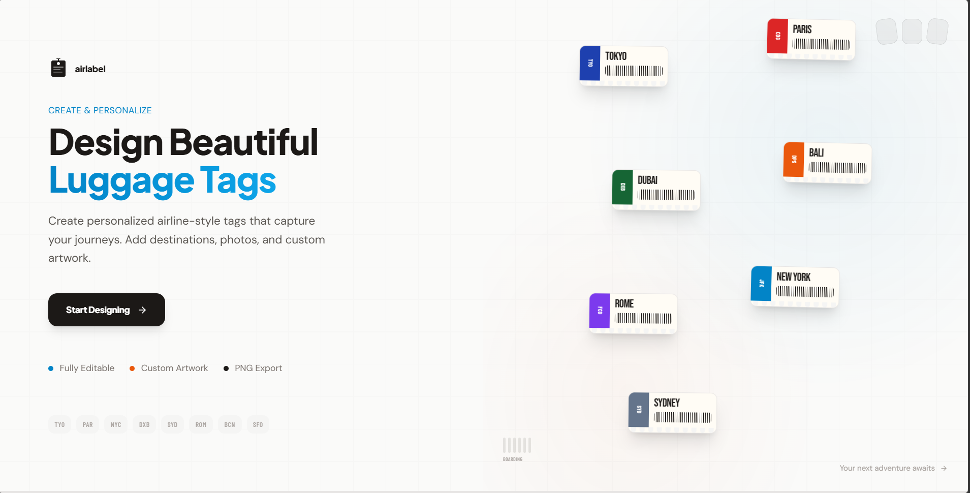 airlabel - Main product screenshot demonstrating key features and user interface