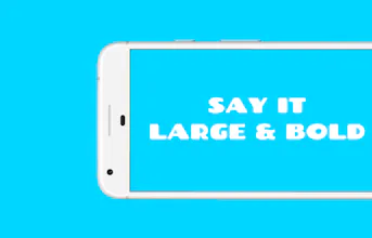 Large Text for Android gallery image