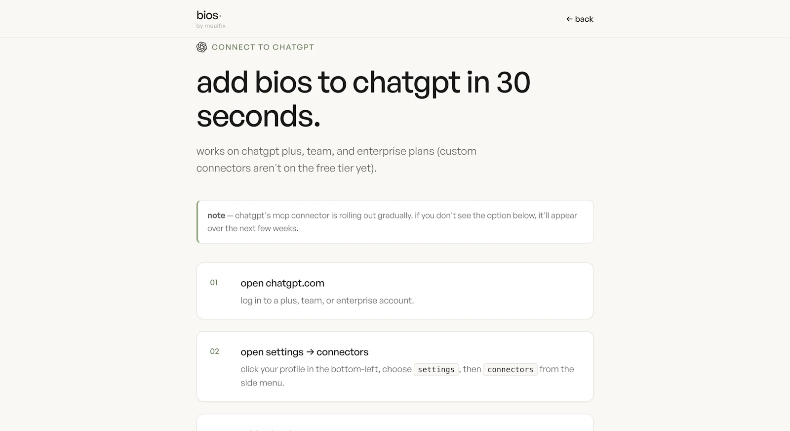 bios — just tell it what you ate screenshot 4