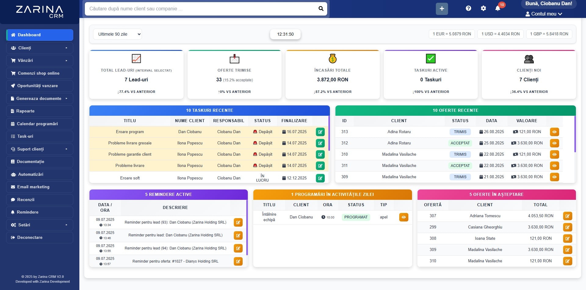 Zarina CRM - Screenshot 2 preview
