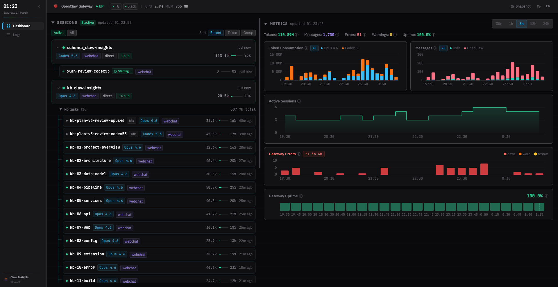 Claw Insights - Screenshot 2 showing product features and functionality