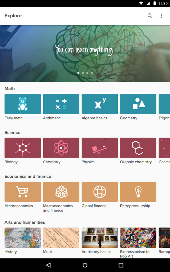 Khan Academy in your pocket