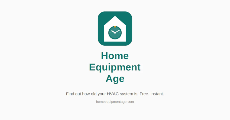 HomeEquipmentAge screenshot 1