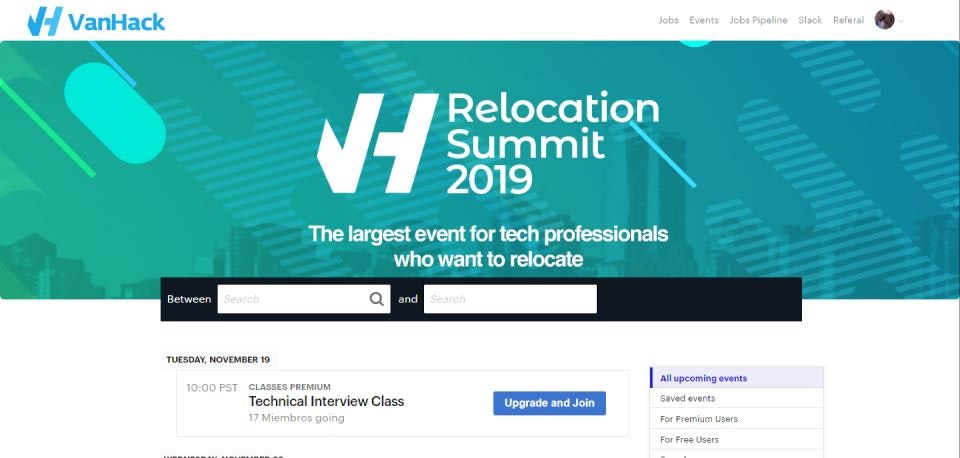 One proposal for Events Page and Design gallery image