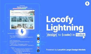 Большие модели дизайна LocoAI (LDM) обеспечивают быструю конвертацию дизайнов Figma в код.