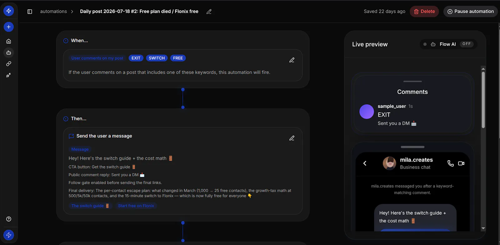 Flonix screenshot 4