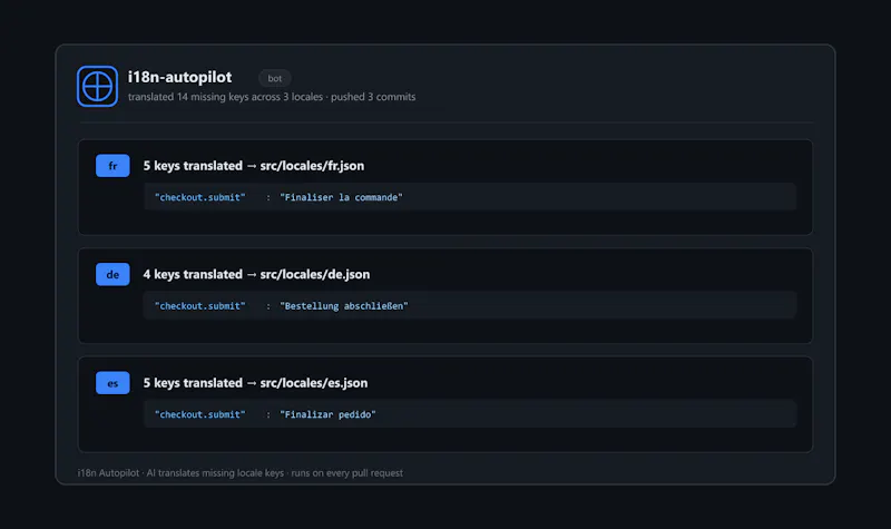 i18n Autopilot screenshot 1