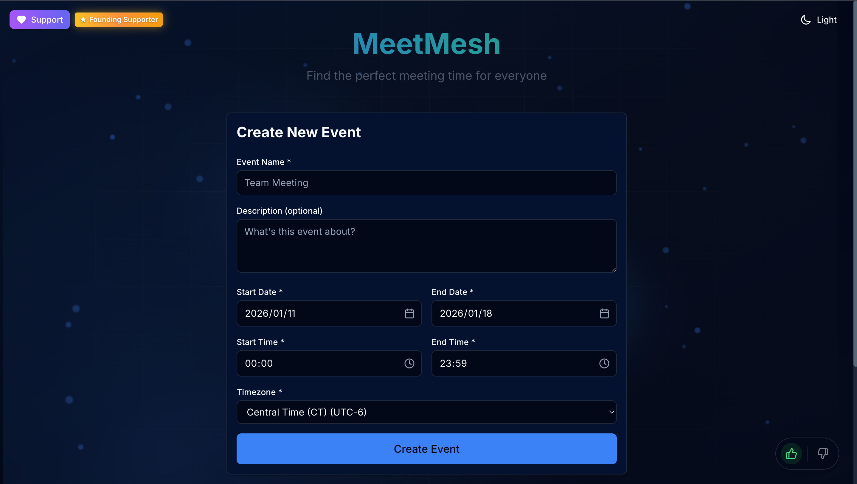 MeetMesh - Screenshot 2 showing product features and functionality