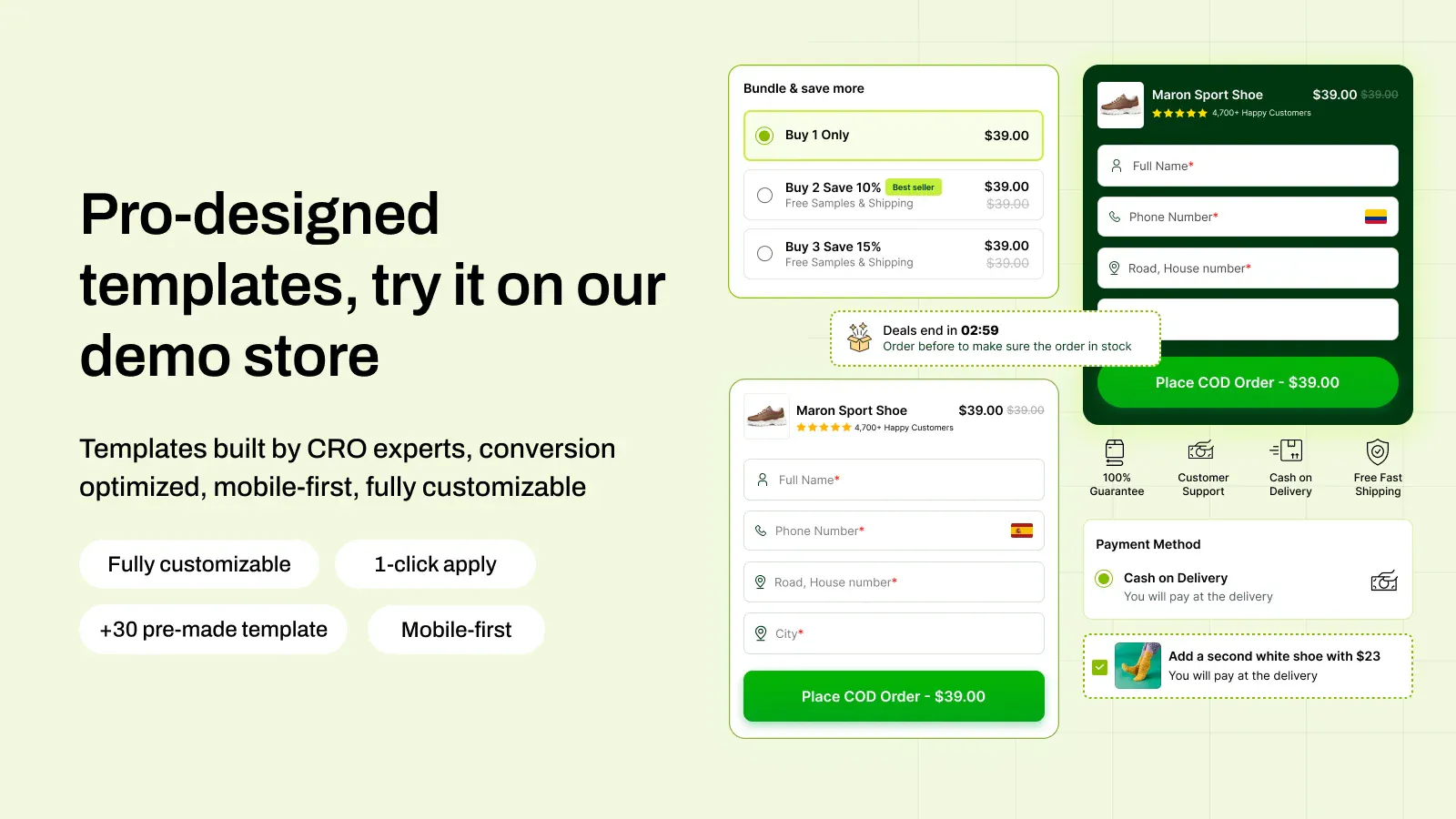A Better COD form for Shopify! screenshot 3