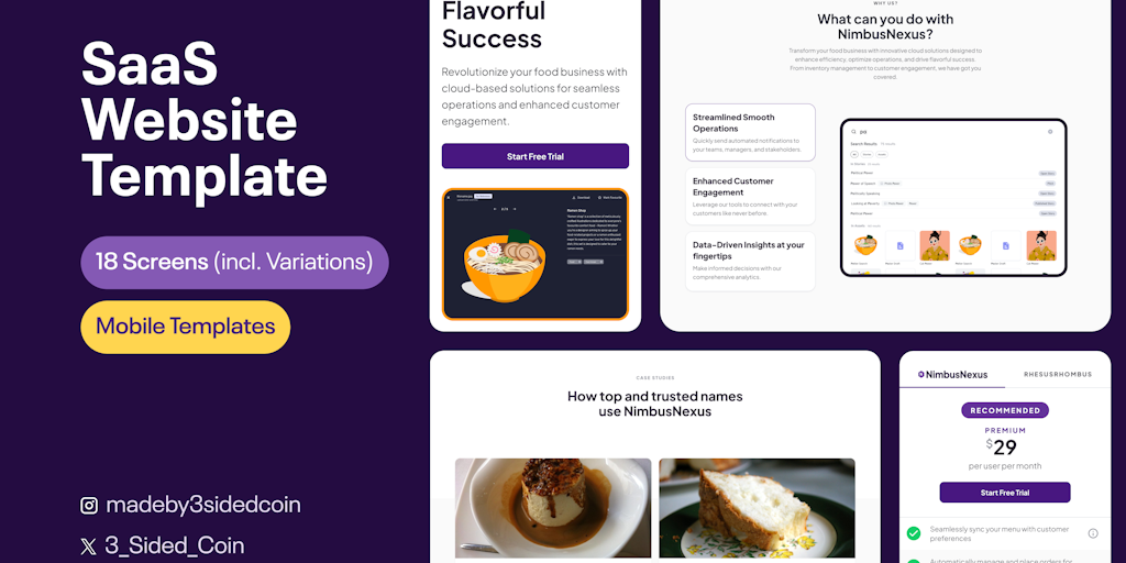 No-BS SaaS Figma Template MAX