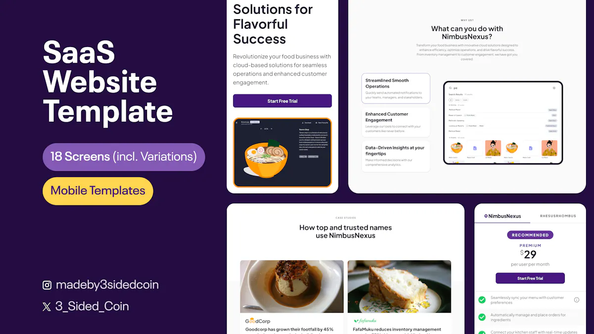 No-BS SaaS Figma Template MAX
