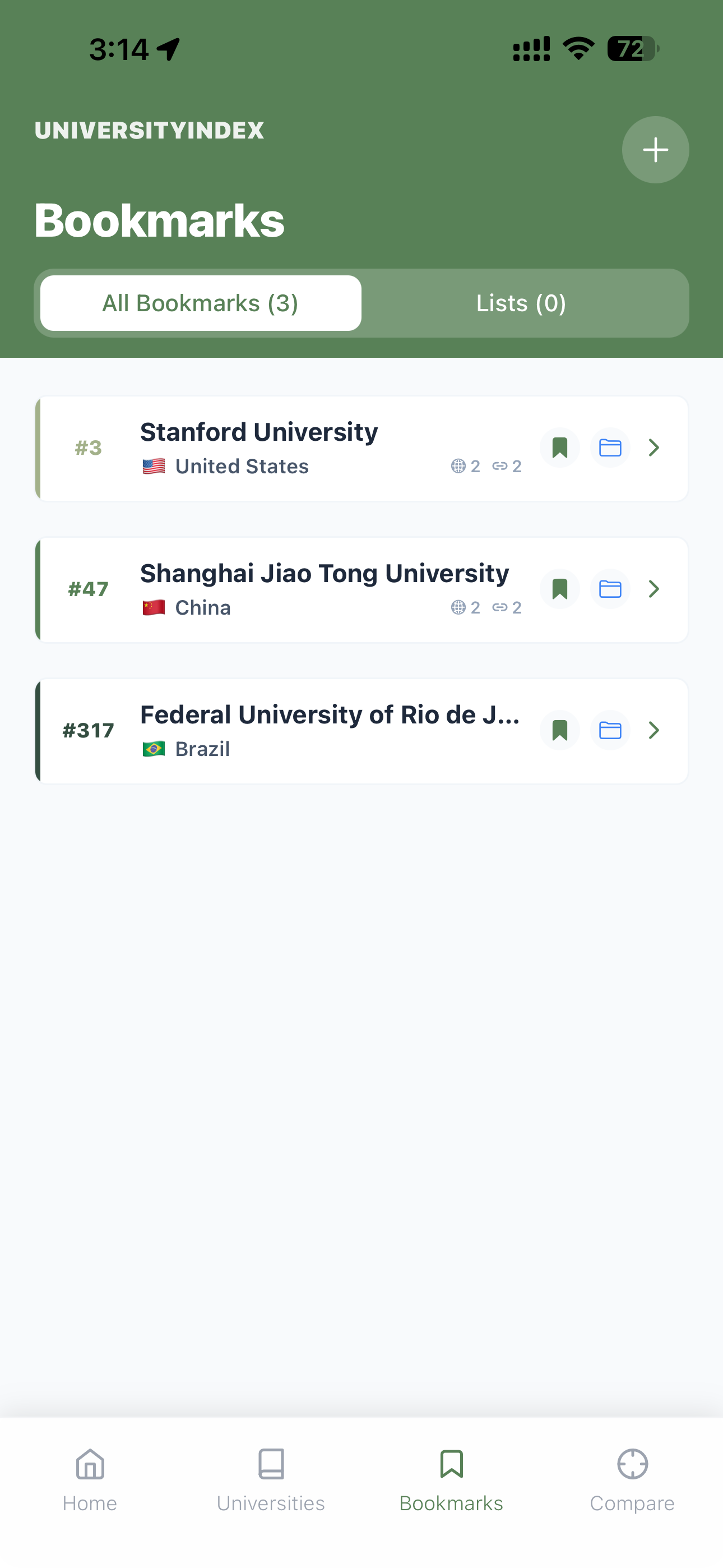 University Index App gallery image