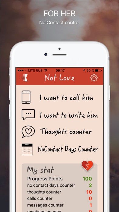 NotLove for her iOS application gallery image