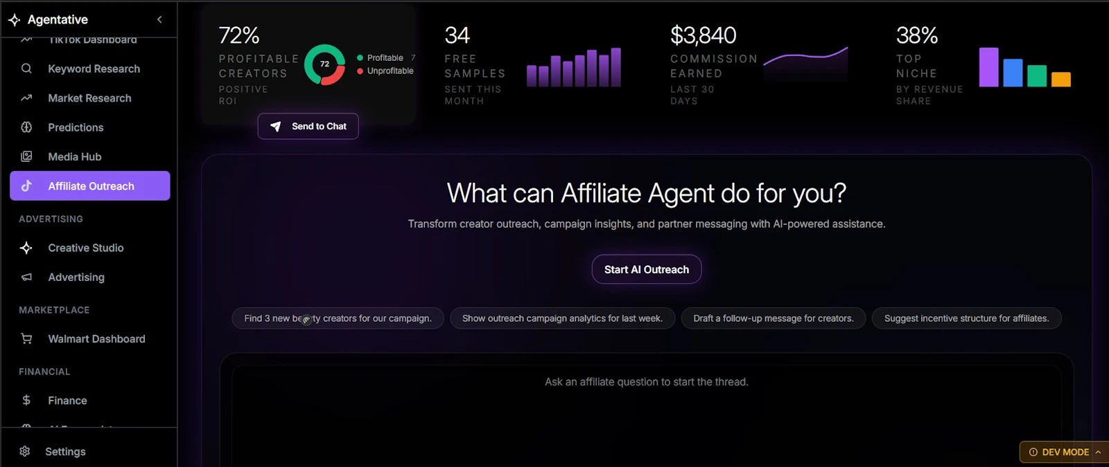 Agentative screenshot 1