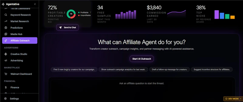 Agentative screenshot 1