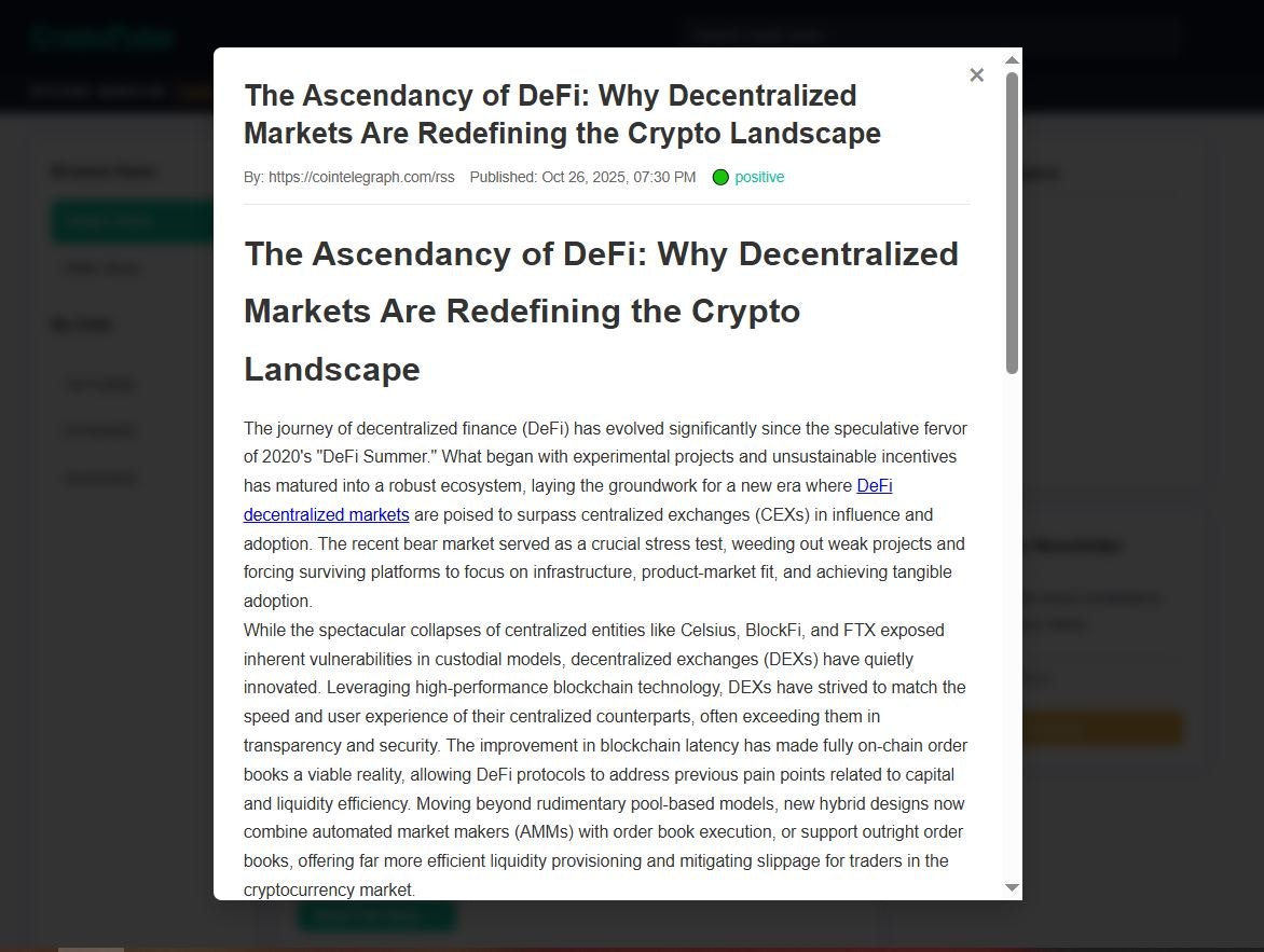 AI News Aggregator Full-Stack Template  - Screenshot 3 preview