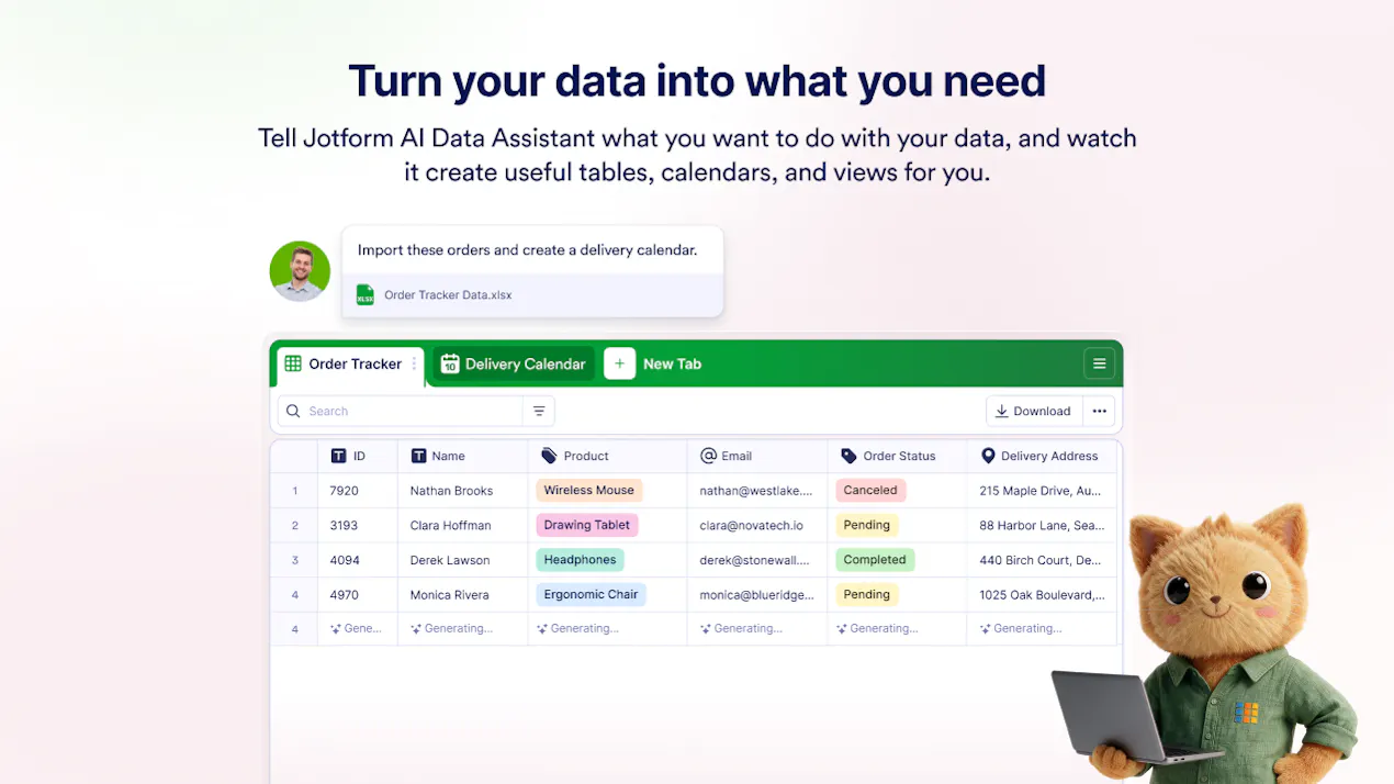 Jotform AI Data Assistant product
