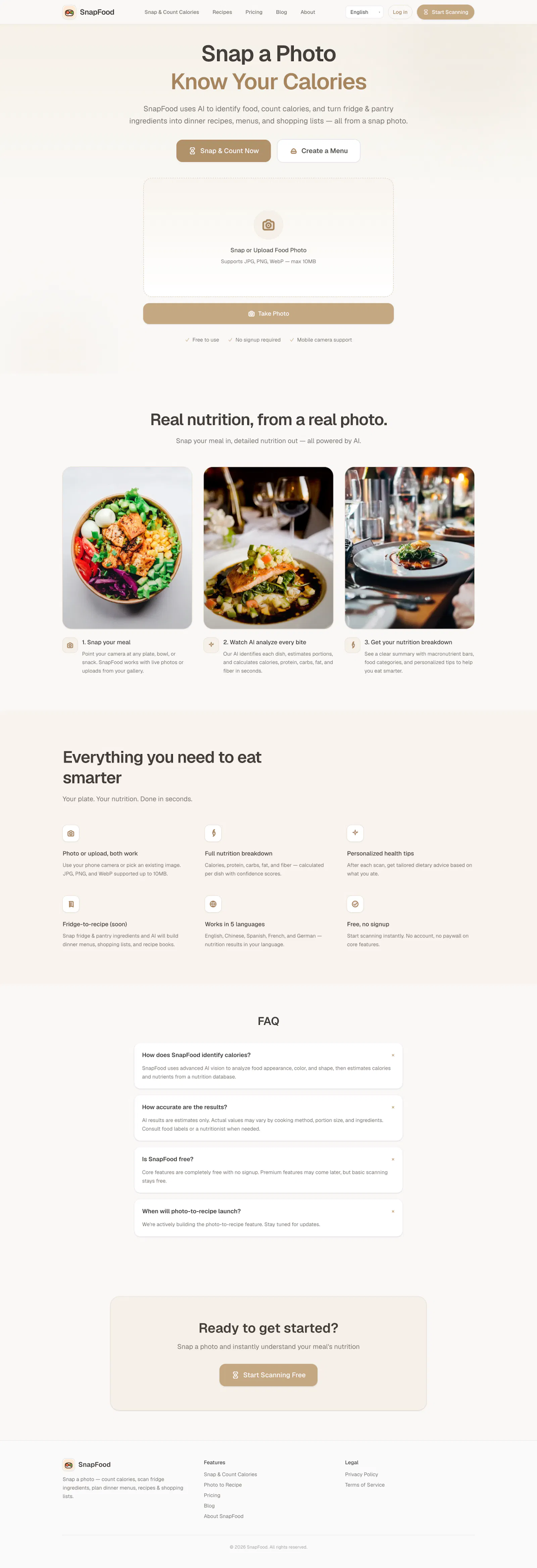 SnapFood screenshot 1