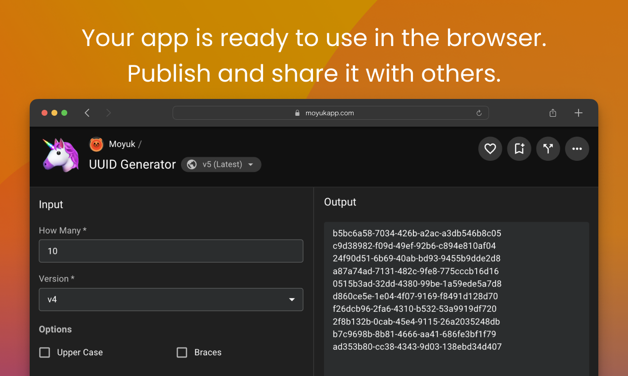 Moyuk Beta - Создавать, запустить и обмениваться пользовательскими инструментами без особых усилий медиа 3