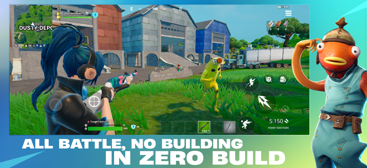 Media Fortnite untuk iOS - Main 1000-an Kepulauan Buatan Pencipta Percuma dengan rakan anda 4