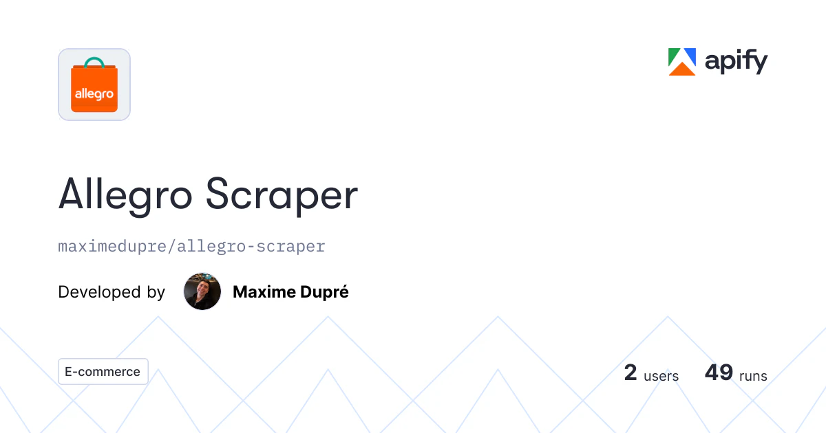 Allegro Scraper screenshot 1