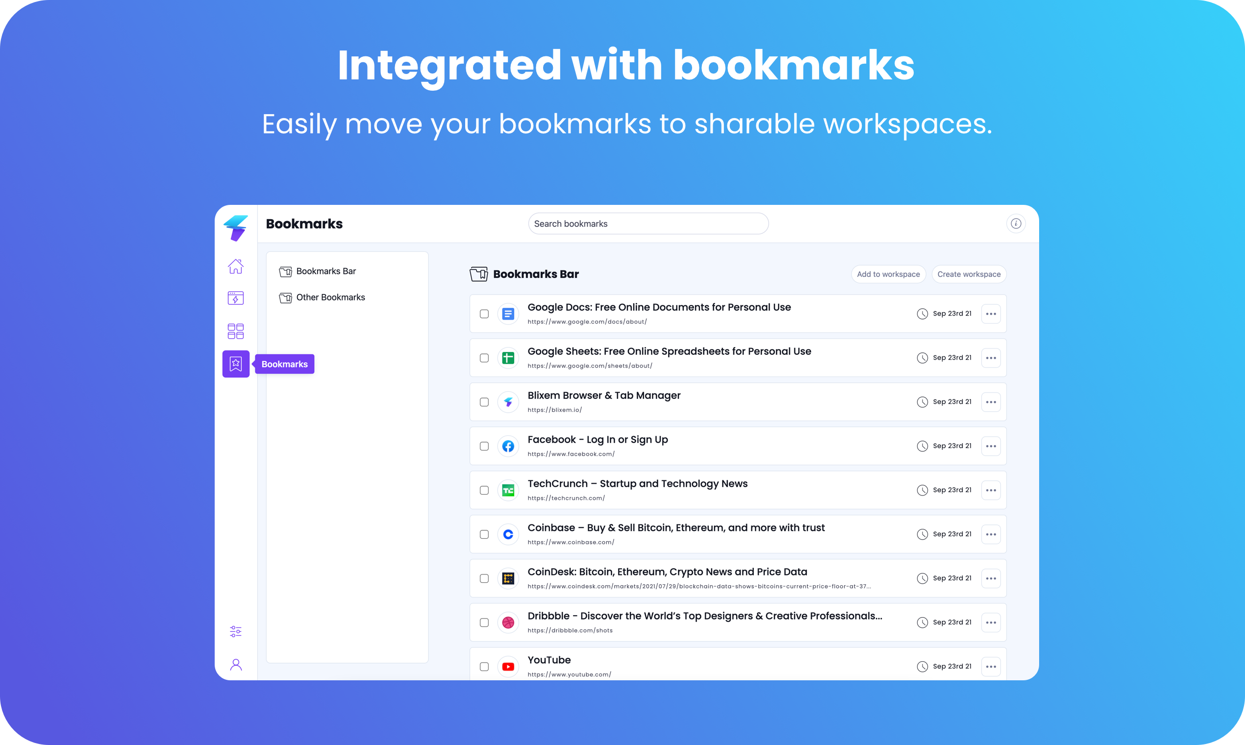 Blixem Browser & Tab Manager gallery image