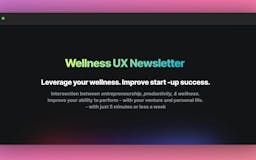 Wellness UX Newsletter media 2