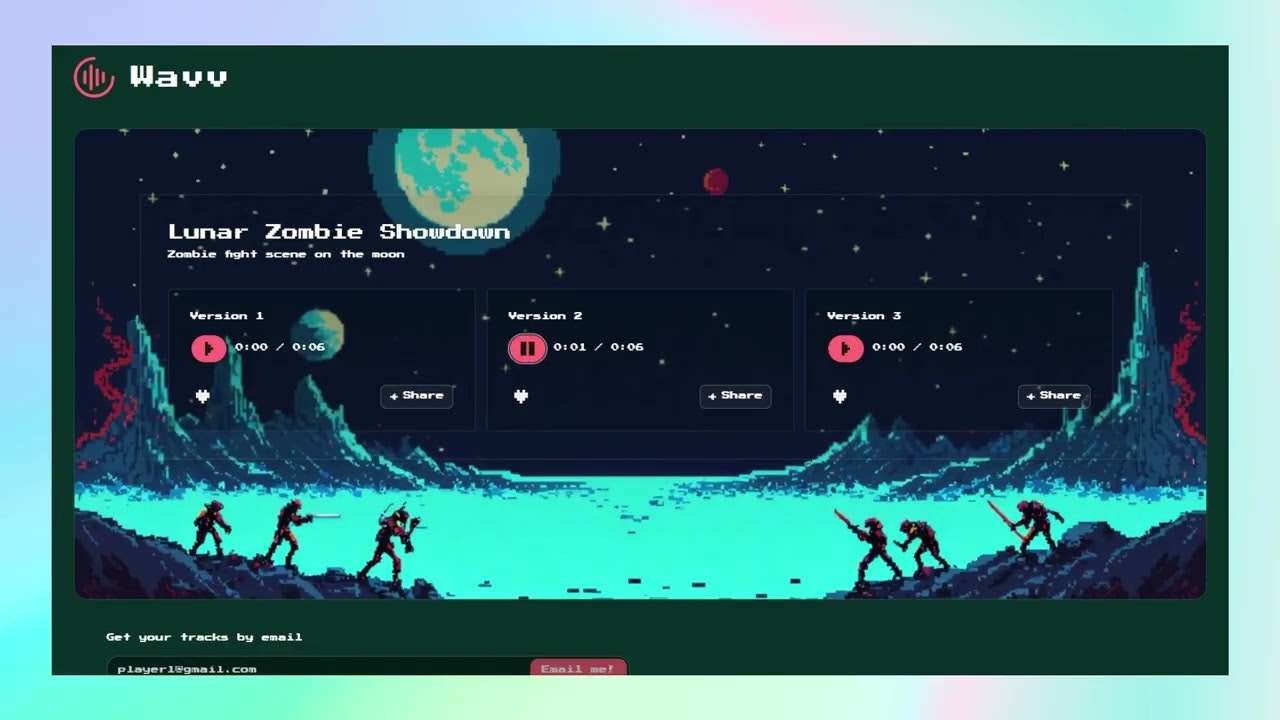 Wavv: 8-bit AI Music gallery image