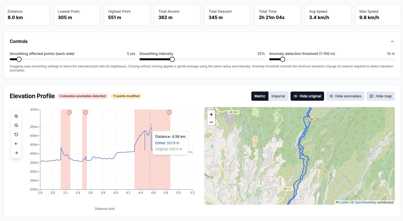 GPX Elevation Editor gallery image