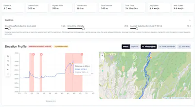 GPX Elevation Editor gallery image