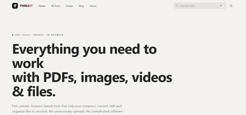Toolixy screenshot 1