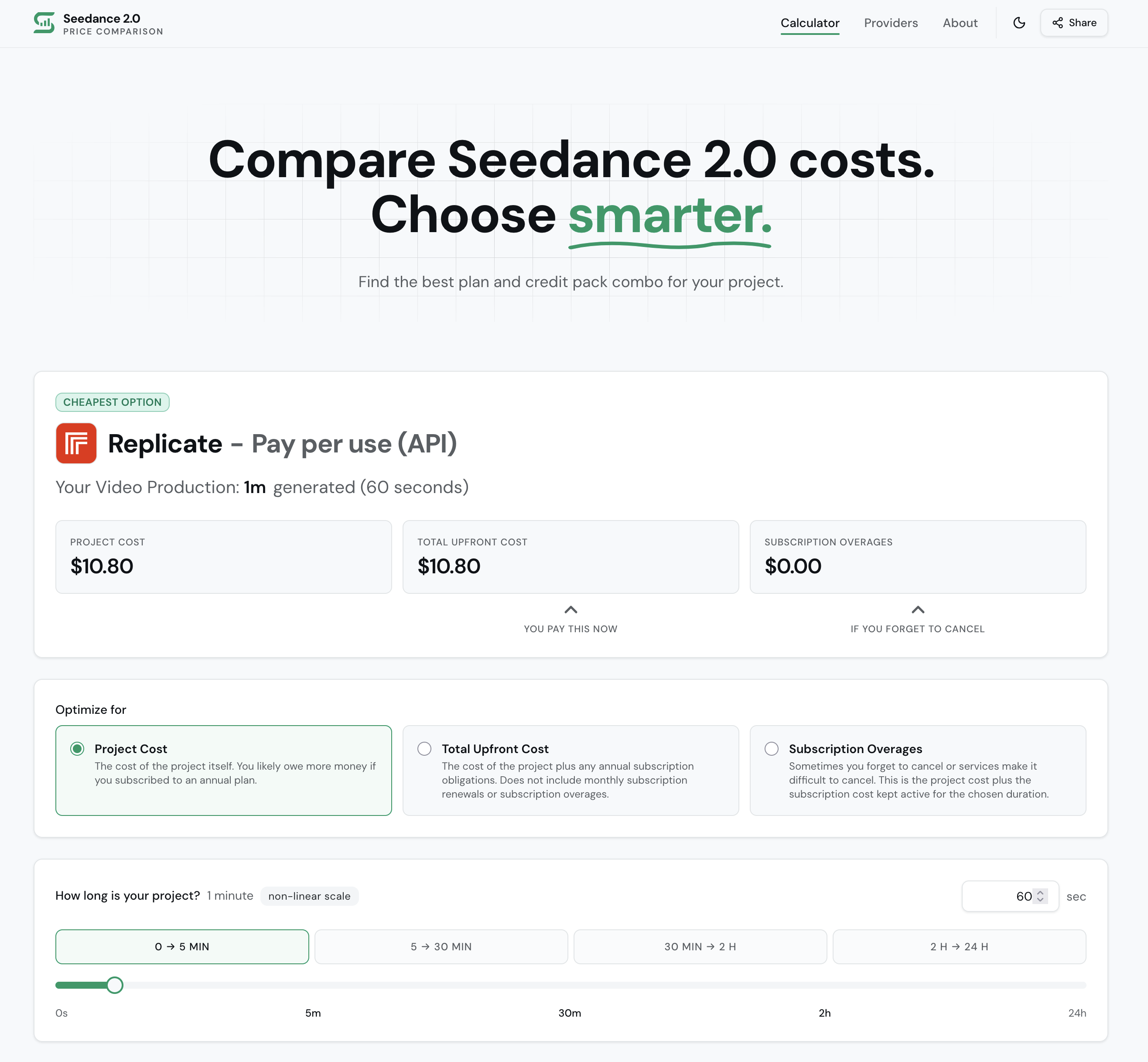 Seedance 2.0 Price Comparison gallery image