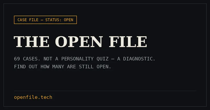 THE OPEN FILE — 69 Cases screenshot 1