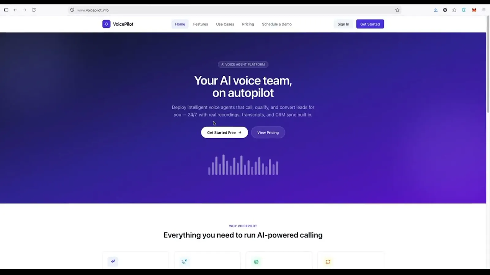 VoicePilot screenshot 1 (video preview)